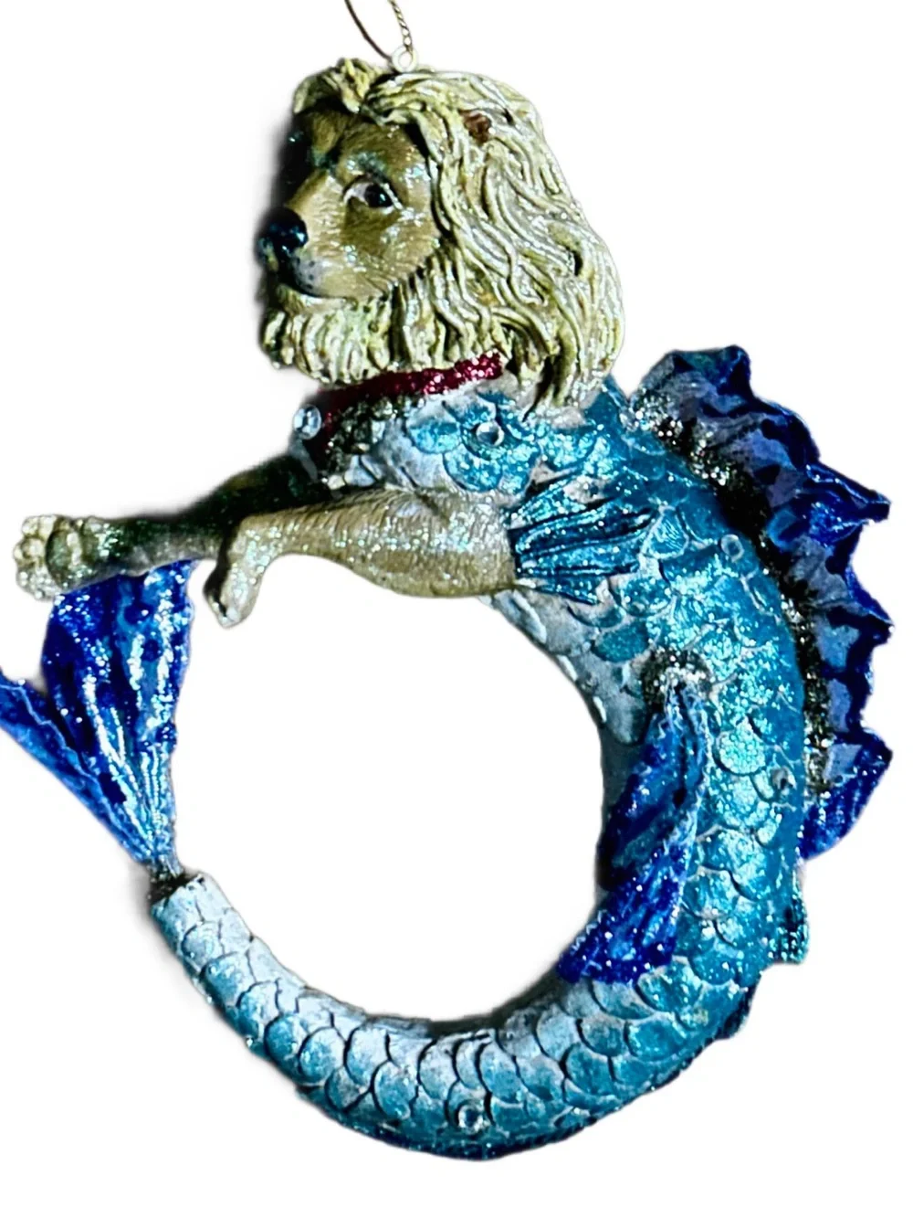 December Diamonds ~ “Leo The Lion Fish” ~ Multi-Colors ~ Glass Ornament New